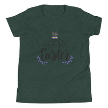 Load image into Gallery viewer, 'Happy Easter' Unisex Youth Short Sleeve T-Shirt