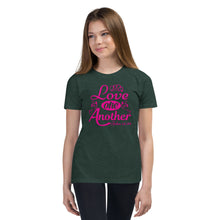 Load image into Gallery viewer, 'Love One Another' Unisex Youth Short Sleeve T-Shirt