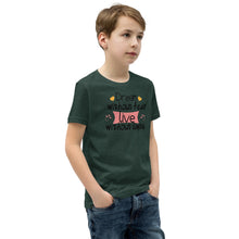 Load image into Gallery viewer, 'Dream Without Fear Live Without Limits' Unisex Youth Short Sleeve T-Shirt