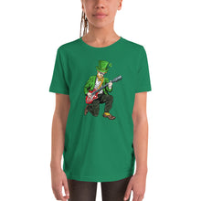 Load image into Gallery viewer, 'Rock On Leprechaun' Unisex Youth Short Sleeve T-Shirt