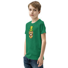 Load image into Gallery viewer, 'St. Patrick's Day Golden Retriever Dog' Unisex Youth Short Sleeve T-Shirt
