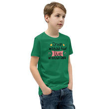 Load image into Gallery viewer, 'Dream Without Fear Live Without Limits' Unisex Youth Short Sleeve T-Shirt