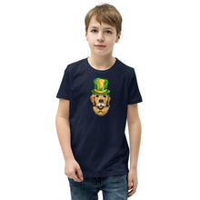 Load image into Gallery viewer, 'St. Patrick's Day Golden Retriever Dog' Unisex Youth Short Sleeve T-Shirt