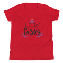 Load image into Gallery viewer, 'Happy Easter' Unisex Youth Short Sleeve T-Shirt