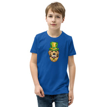 Load image into Gallery viewer, 'St. Patrick's Day Golden Retriever Dog' Unisex Youth Short Sleeve T-Shirt