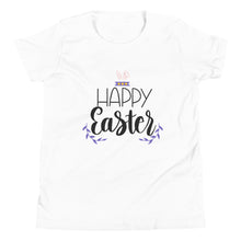 Load image into Gallery viewer, 'Happy Easter' Unisex Youth Short Sleeve T-Shirt