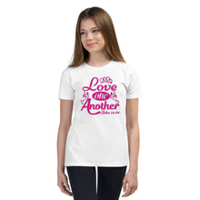Load image into Gallery viewer, 'Love One Another' Unisex Youth Short Sleeve T-Shirt