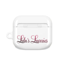 Load image into Gallery viewer, &#39;Lulu&#39;s Luxuries&#39; Stylish AirPod Cases, Personalized AirPod Cover, Trendy Headphone Cases, Gift for Music Lovers, Cute Tech Accessories
