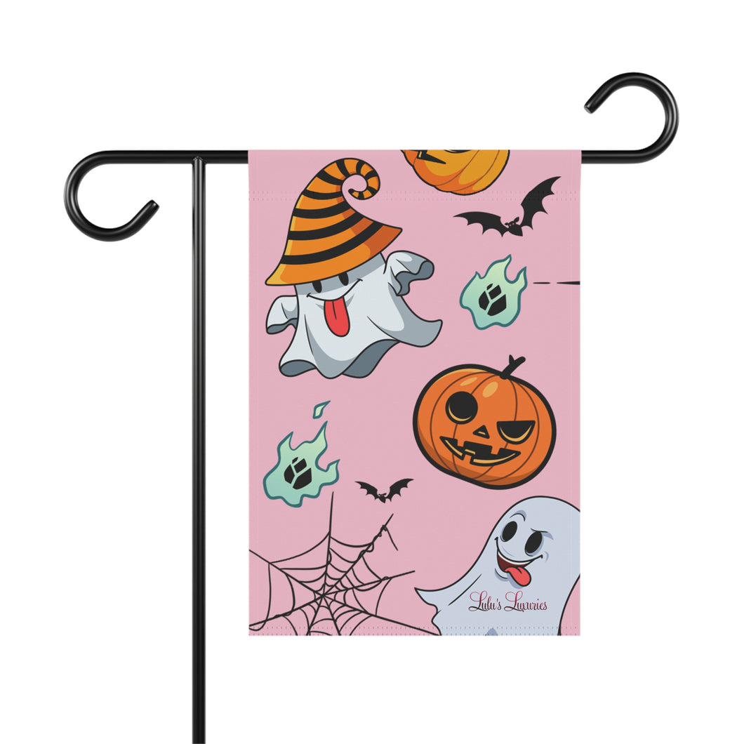 'Happy Pink Halloween' Garden & House Banner