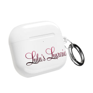 'Lulu's Luxuries' Stylish AirPod Cases, Personalized AirPod Cover, Trendy Headphone Cases, Gift for Music Lovers, Cute Tech Accessories