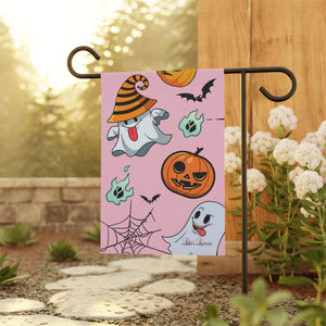 'Happy Pink Halloween' Garden & House Banner