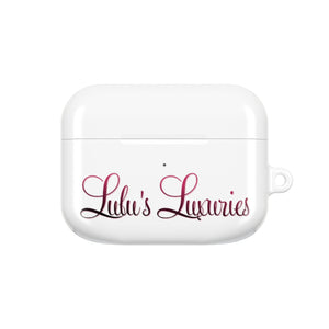 'Lulu's Luxuries' Stylish AirPod Cases, Personalized AirPod Cover, Trendy Headphone Cases, Gift for Music Lovers, Cute Tech Accessories