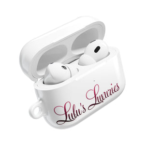 'Lulu's Luxuries' Stylish AirPod Cases, Personalized AirPod Cover, Trendy Headphone Cases, Gift for Music Lovers, Cute Tech Accessories