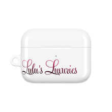 Load image into Gallery viewer, &#39;Lulu&#39;s Luxuries&#39; Stylish AirPod Cases, Personalized AirPod Cover, Trendy Headphone Cases, Gift for Music Lovers, Cute Tech Accessories
