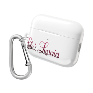 'Lulu's Luxuries' Stylish AirPod Cases, Personalized AirPod Cover, Trendy Headphone Cases, Gift for Music Lovers, Cute Tech Accessories