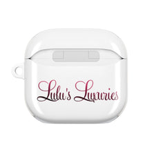Load image into Gallery viewer, &#39;Lulu&#39;s Luxuries&#39; Stylish AirPod Cases, Personalized AirPod Cover, Trendy Headphone Cases, Gift for Music Lovers, Cute Tech Accessories
