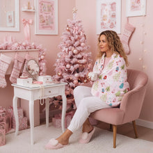 Load image into Gallery viewer, &#39;Pink Christmas&#39; Long Throw Blanket
