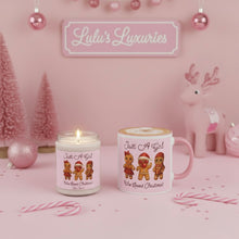 Load image into Gallery viewer, &#39;Just A Girl Who Loves Christmas Gingerbread&#39; Scented Soy Candle
