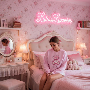 'Always Be Positive Pink Teddy Bear' Unisex Sweatshirt