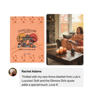 'Stars Hollow Connecticut' Throw Blanket
