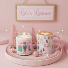 Load image into Gallery viewer, &#39;Holiday Magic Sparkle&#39; &quot;Happy Holidays&quot; Scented Soy Candle
