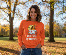 Load image into Gallery viewer, &#39;Boo-Lieve In Yourself&#39; Ghost Unisex Sweatshirt
