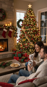 'Merry Christmas Deer' White Glossy Mug