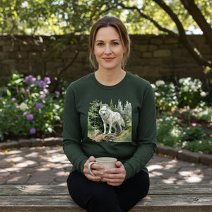 'Wolf In The Woods' Unisex Long Sleeve Tee