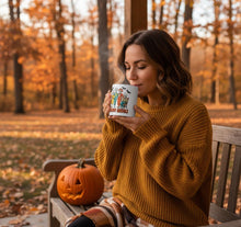 Load image into Gallery viewer, &#39;Golden Ghouls&#39; White Glossy Mug
