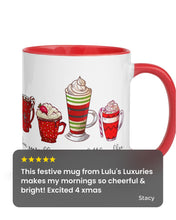 Load image into Gallery viewer, &#39;Have Yourself A Merry Little Coffee&#39; Christmas Holiday Mug with Color Inside
