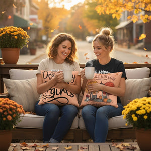 'Gilmore Girls Stars Hollow Connecticut' Basic Pillow