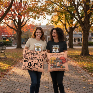 'Gilmore Girls Stars Hollow Connecticut' Basic Pillow