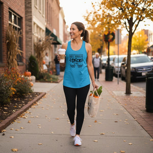 'Talk Pumpkin Spice To Me' Women's Racerback Tank