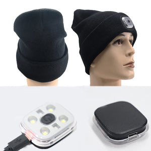 LED Light Knitted Hat