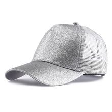 Load image into Gallery viewer, Glitter High Ponytail Baseball Cap
