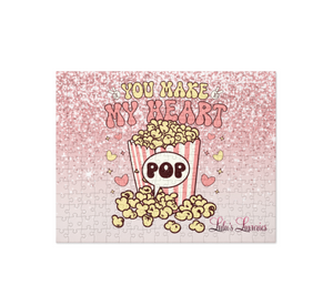 'You Make My Heart Pop Popcorn' Jigsaw Puzzle