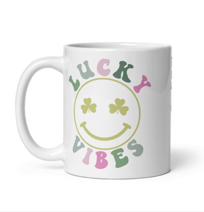 'Lucky Mug' White Glossy Mug