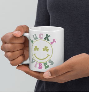 'Lucky Mug' White Glossy Mug