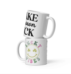 'Lucky Mug' White Glossy Mug