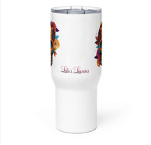 Load image into Gallery viewer, &#39;Skull With Flowers&#39; Travel Mug With A Handle
