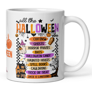 'All The Halloween' White Glossy Mug