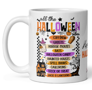 'All The Halloween' White Glossy Mug