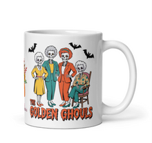 Load image into Gallery viewer, &#39;Golden Ghouls&#39; White Glossy Mug
