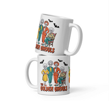 Load image into Gallery viewer, &#39;Golden Ghouls&#39; White Glossy Mug
