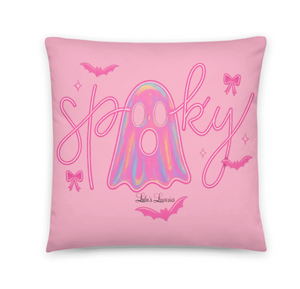 'Spooky Cute Pink' Basic Pillow