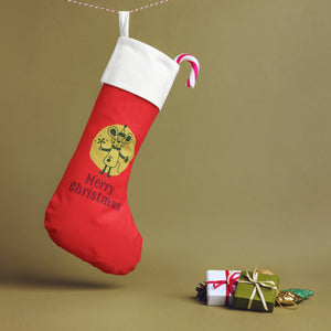 'Merry Christmas Mouse' Christmas Stocking