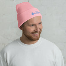 Load image into Gallery viewer, &#39;Lulu&#39;s Luxuries&#39; Blue Logo Cuffed Beanie
