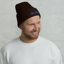 Load image into Gallery viewer, &#39;Lulu&#39;s Luxuries&#39; Blue Logo Cuffed Beanie
