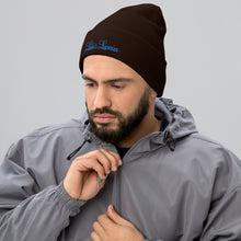 Load image into Gallery viewer, &#39;Lulu&#39;s Luxuries&#39; Blue Logo Cuffed Beanie
