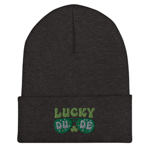 'Lucky Dude' Cuffed Beanie